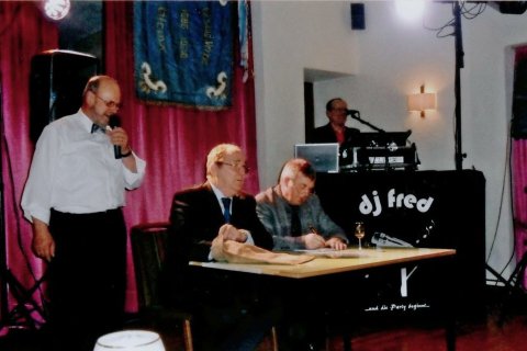 Sängerball 2004. Die Rätzelrunde fürs Publikum.